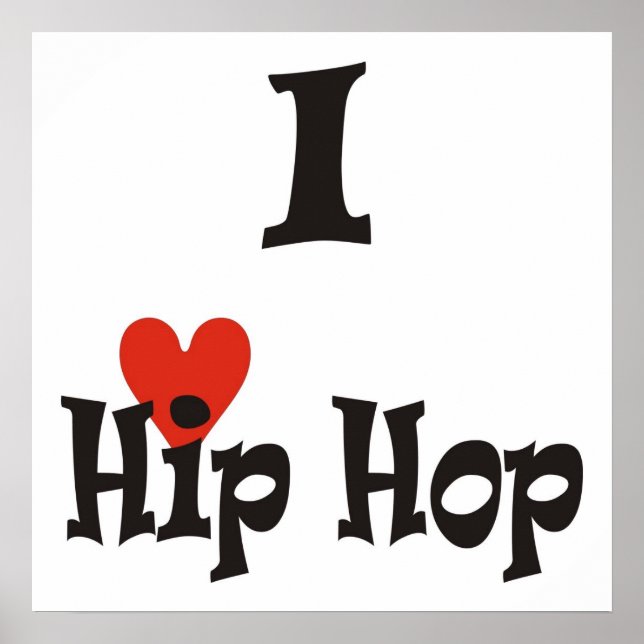 Poster Eu Amo Hip Hop (Frente)