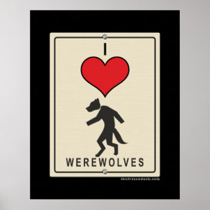 Póster Eu amo homens-lobo