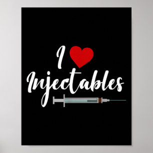 Poster Eu Amo Injetáveis Enfermeiros Estéticos Inj