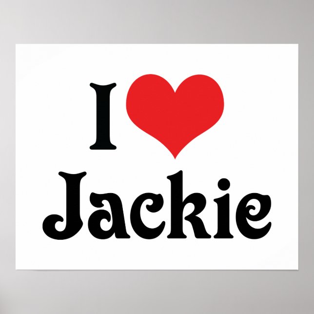 Póster Eu Amo Jackie (Frente)