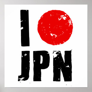 Póster Eu amo Japão (amor JPN de I)