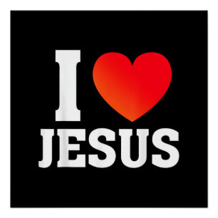 Póster Eu Amo Jesus