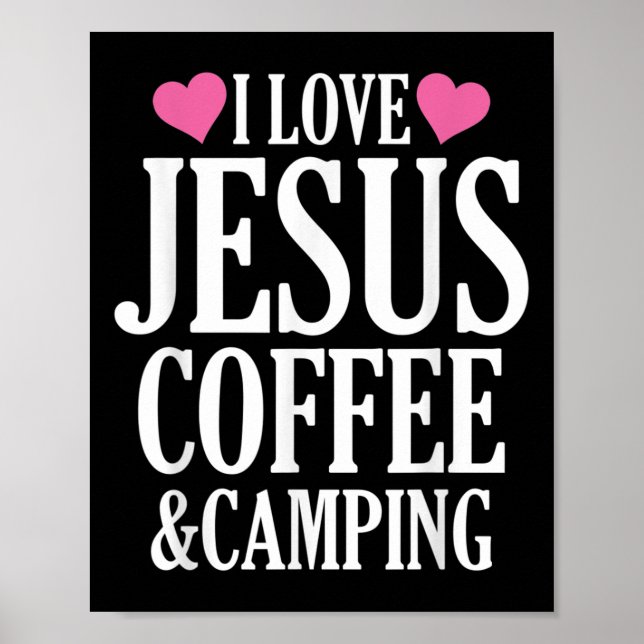 Poster Eu Amo Jesus Café E Acampamento  (Frente)