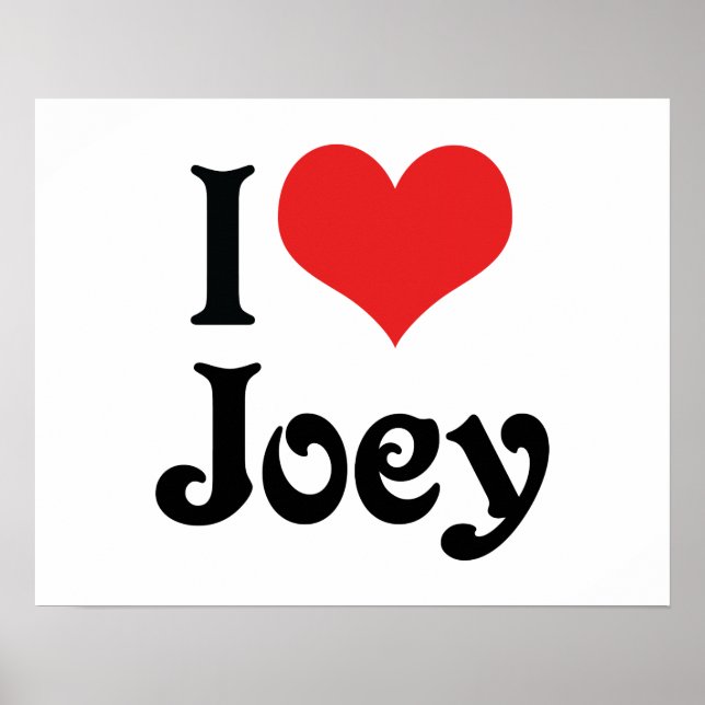 Poster Eu Amo Joey (Frente)