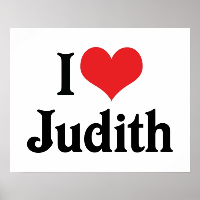 Póster Eu Amo Judith (Frente)