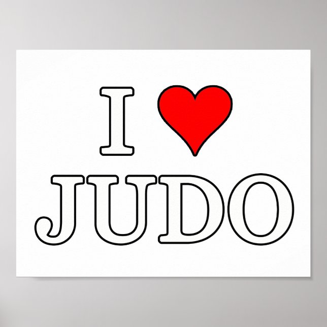 Poster Eu Amo Judo (Frente)