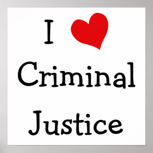 Poster Eu Amo Justiça Criminal
