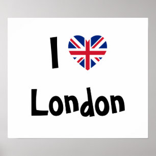 Póster Eu amo Londres