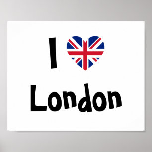 Póster Eu amo Londres