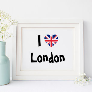 Póster Eu amo Londres