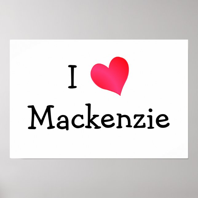 Poster Eu amo Mackenzie (Frente)