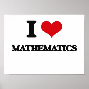 Poster Eu Amo Matemática