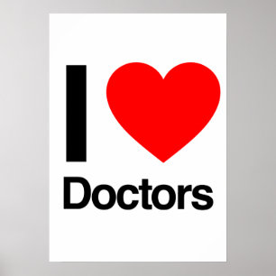 Poster eu amo médicos