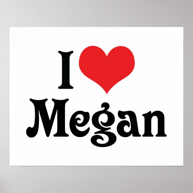 Poster Eu Amo Megan (Frente)