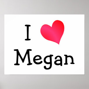 Póster Eu Amo Megan