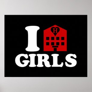 Póster Eu amo meninas do hotel