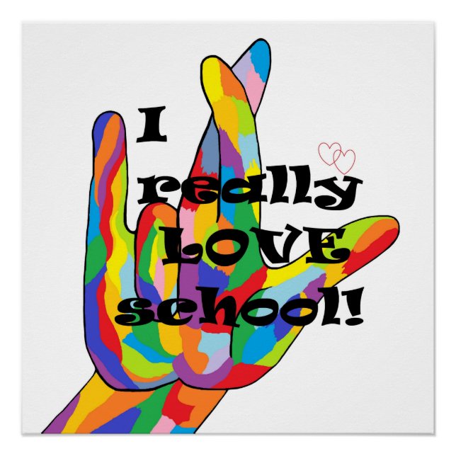 Póster Eu amo mesmo a escola (Frente)