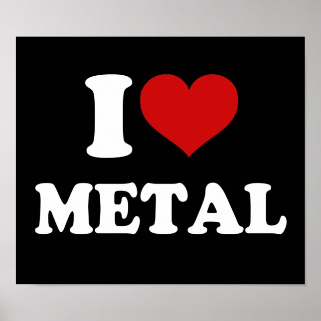 Póster Eu Amo Metal (Frente)