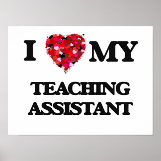 Póster Eu amo meu Assistente de Ensino