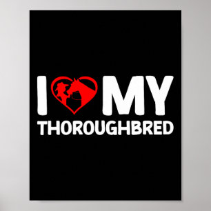 Poster Eu Amo Meu Cavalo De Cavalo Cruzado Andando Eque