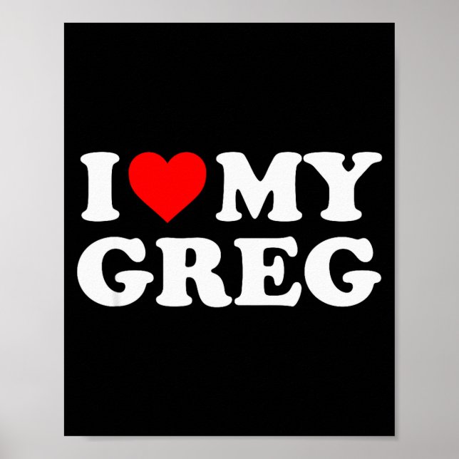 Poster Eu Amo Meu Greg  (Frente)