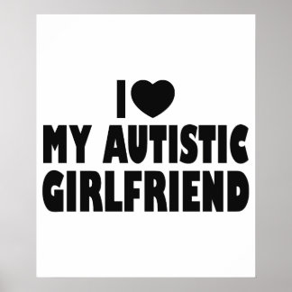 Poster Eu Amo Meu Namorada Autista - Aceitação Autismo
