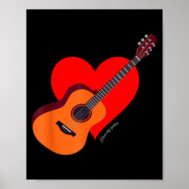 Poster Eu Amo Meu Novo Aluno de Guitarra (Frente)