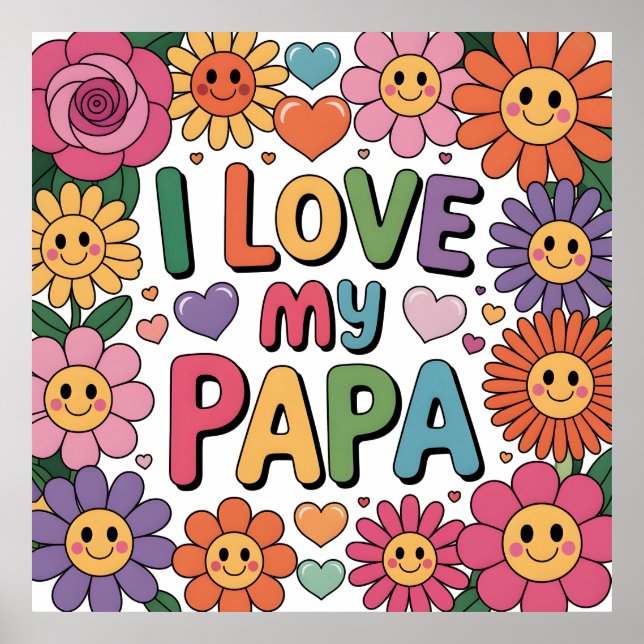 Poster Eu amo meu papai (Frente)