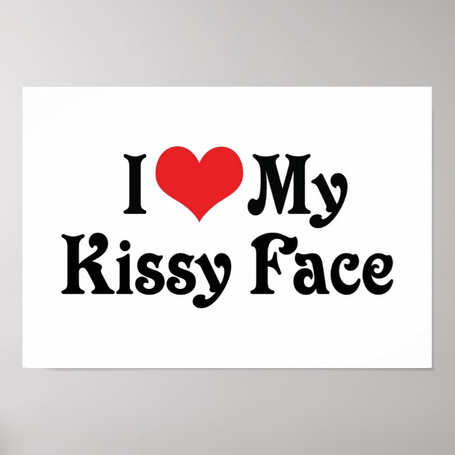 Póster Eu Amo Meu Rosto Beijado (Frente)