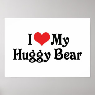 Póster Eu Amo Meu Urso Huggy