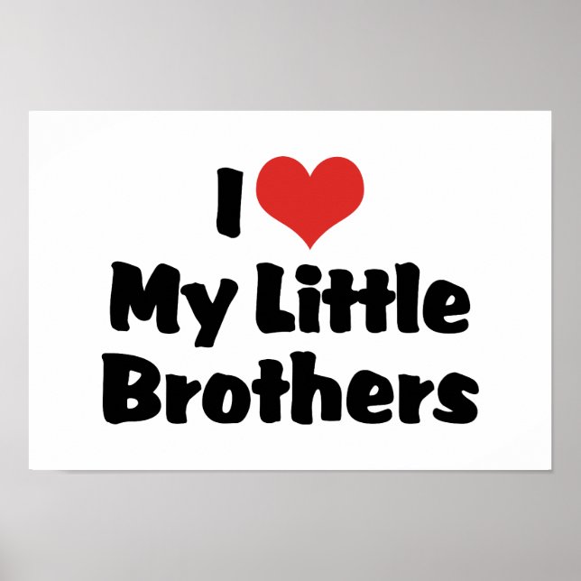 Poster Eu Amo Meus Pequenos Irmãos (Frente)