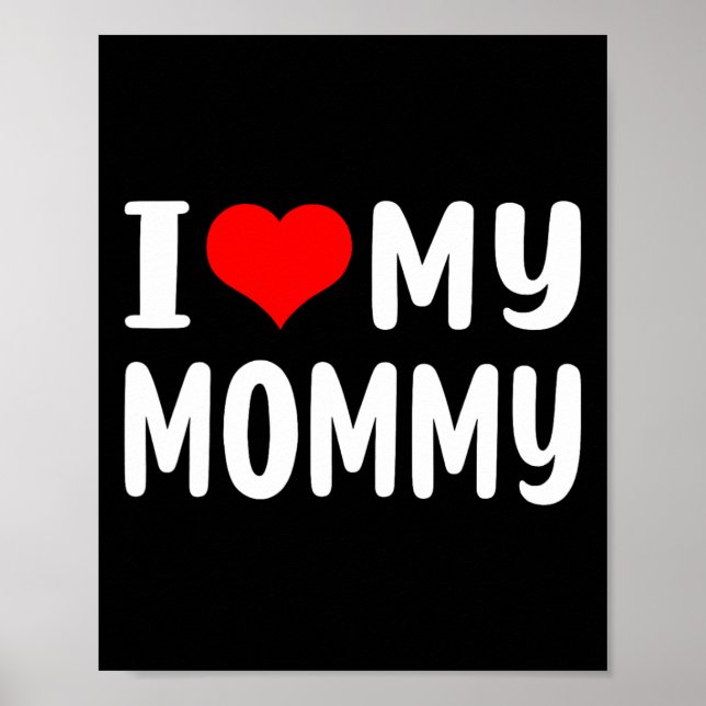 Poster Eu Amo Meus Presentes De Dia de as mães Engraçados (Frente)