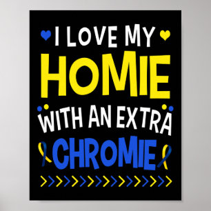 Poster Eu Amo Minha Casa Com Um Pai Extra De Chromie Mamã