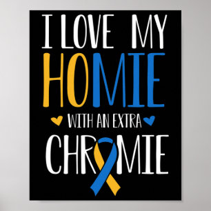 Poster Eu Amo Minha Casa Com Um Sindrom Extra Chromie Bai