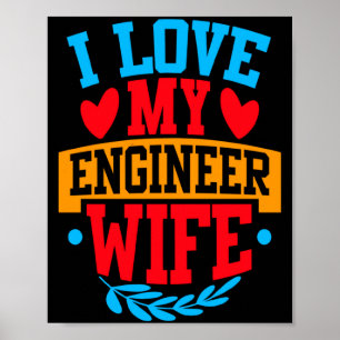 Poster Eu Amo Minha Esposa Engenheira Eu Amo Minha Esposa