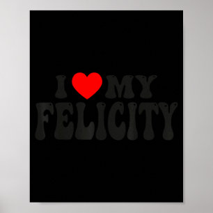 Poster Eu Amo Minha Felicidade Valentim Engraçado Coração