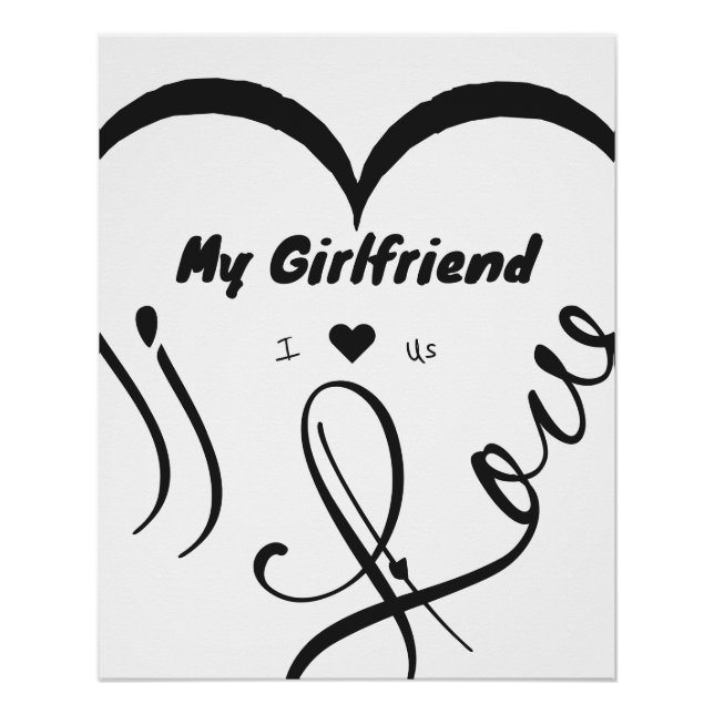 Póster Eu Amo Minha Namorada - Eu ♥ Nós (Frente)