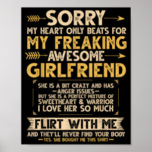 Poster Eu Amo Minha Namorada Incrível Que É Um Pouco Louc