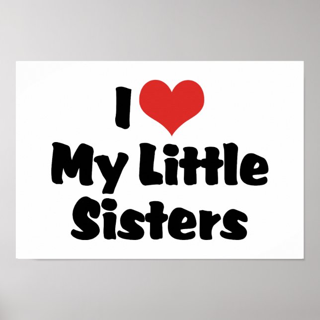 Poster Eu Amo Minhas Irmãs Pequenas (Frente)