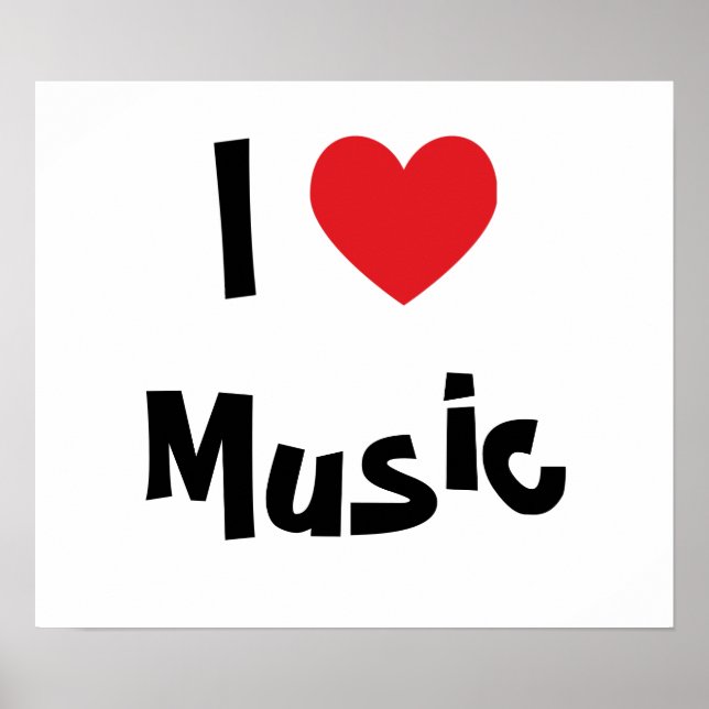 Póster Eu Amo Música (Frente)