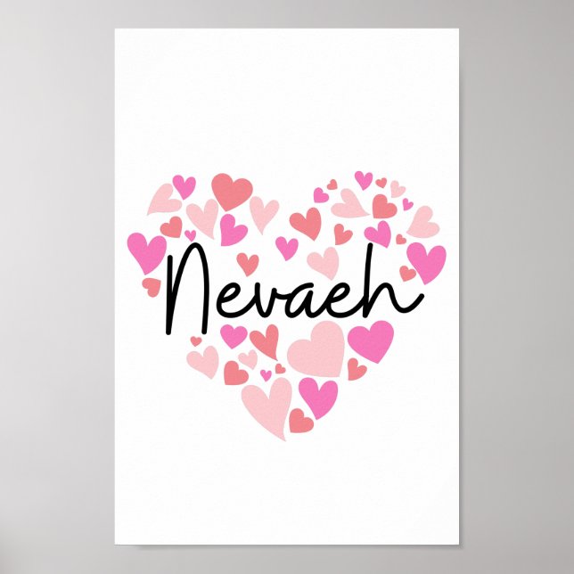 Poster Eu amo Nevaeh (Frente)