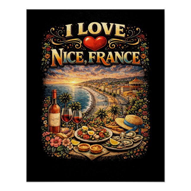 Póster Eu Amo Nice (Frente)