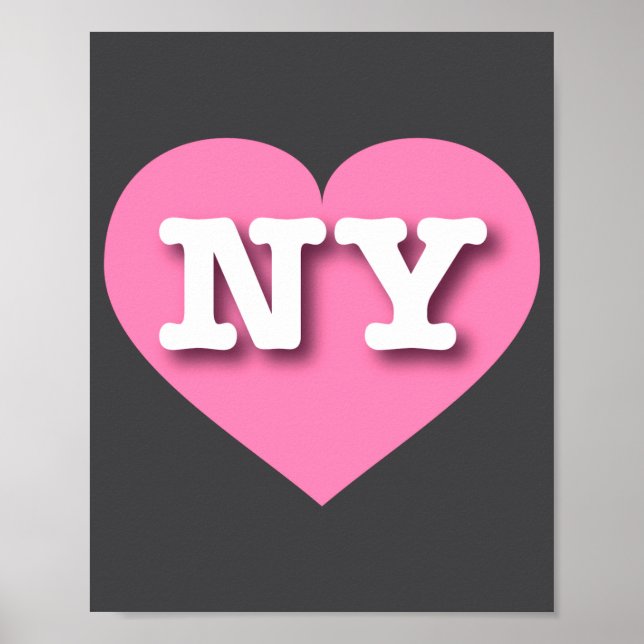 Poster Eu Amo Nova York Ny Nk Coração (Frente)