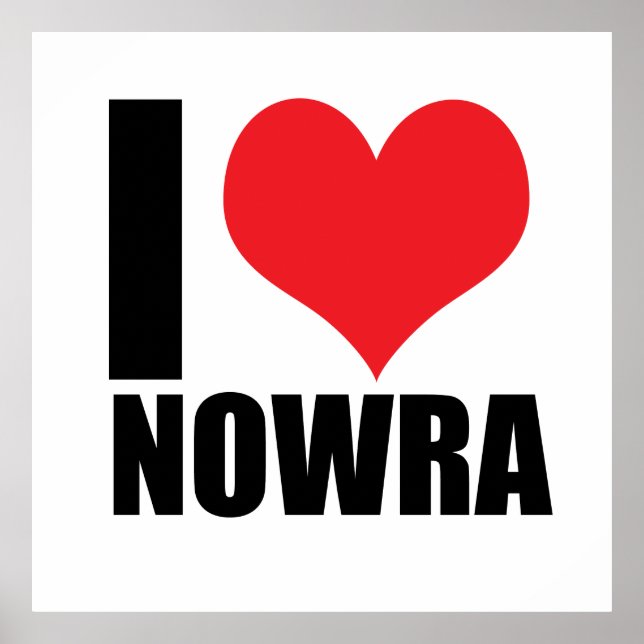 Poster Eu amo Nowra (Frente)