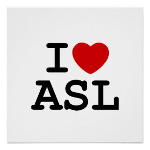 Póster Eu amo o Asl