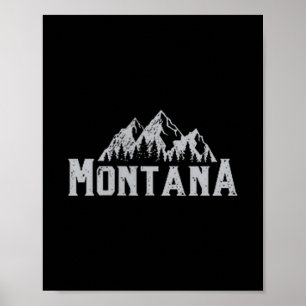 Poster Eu Amo O Estado De Montana Meu Doce Lar Está Chama