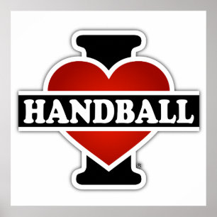 Póster Eu amo o handball