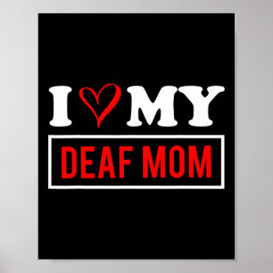 Poster Eu Amo O Meu Dia de as mães MORTO Mãe