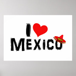 Poster Eu Amo o México