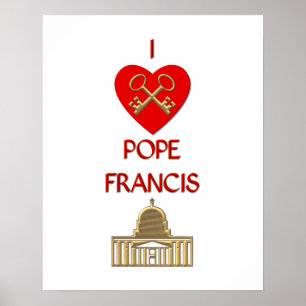 Poster Eu Amo o Papa Francisco